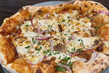 BBQ Chicken Pizza at The Manship Wood Fired Kitchen in Jackson, MS