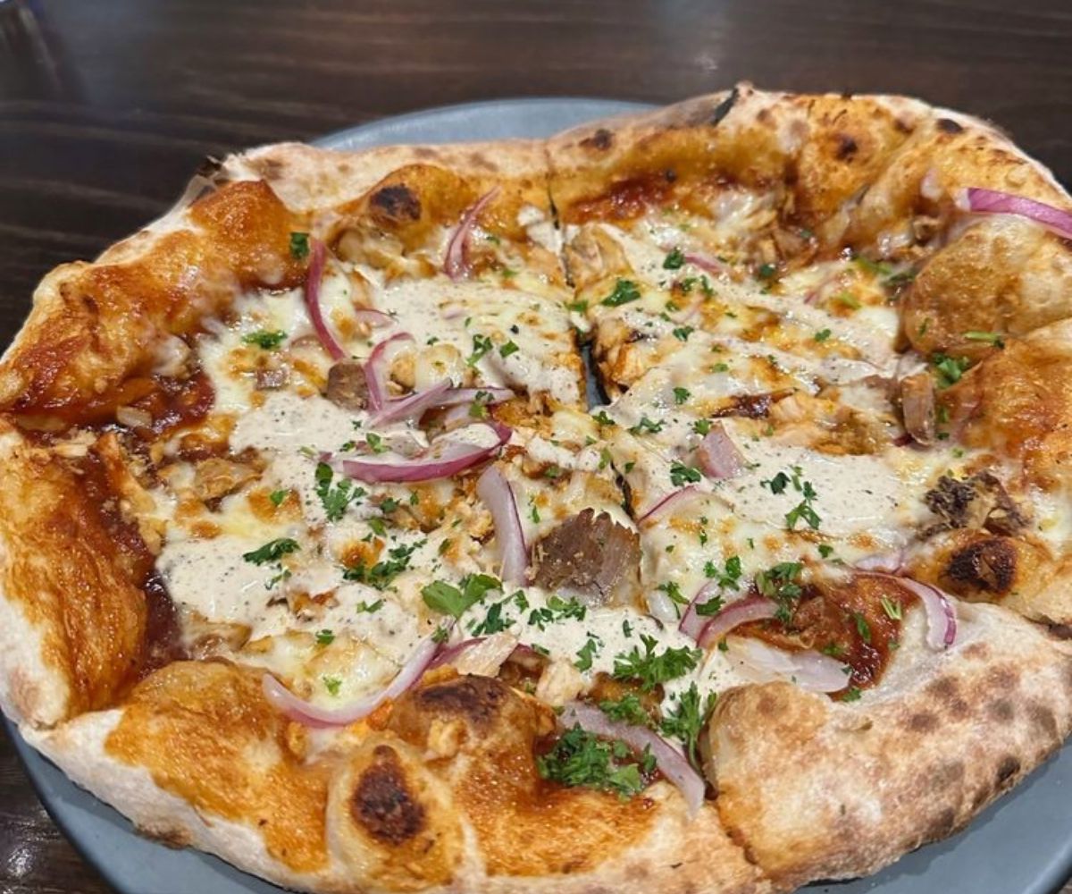 BBQ Chicken Pizza at The Manship Wood Fired Kitchen in Jackson, MS