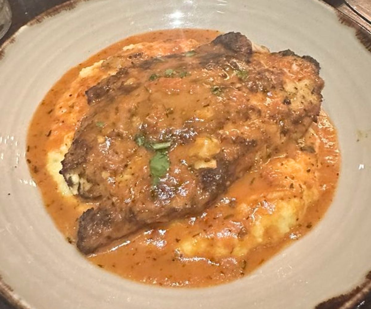 Grouper over Polenta at The Manship Wood Fired Kitchen in Jackson, MS
