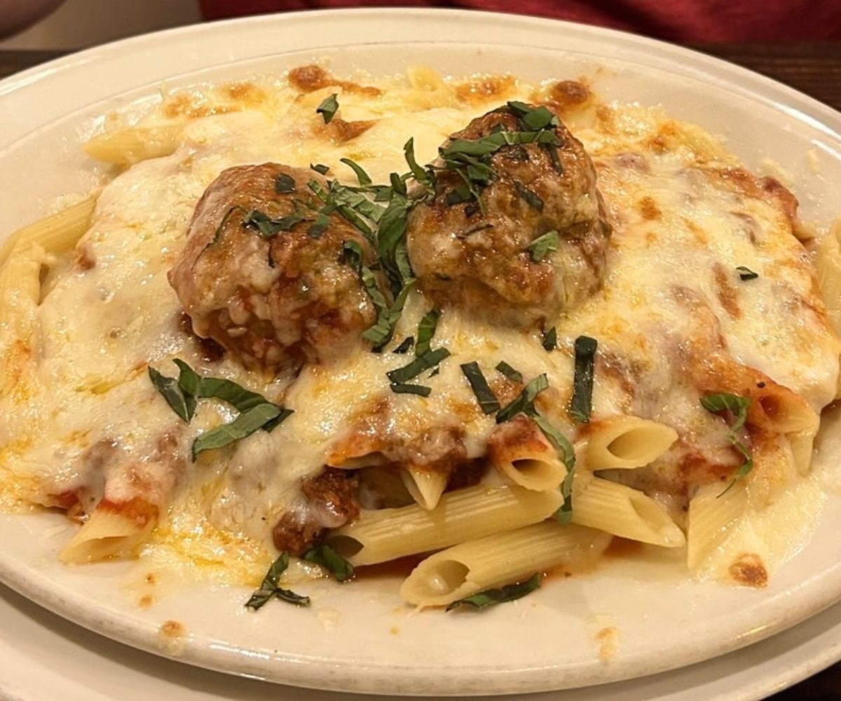 Baked Mostaccioli at Fratelli's Ristorante at St. Charles, MO