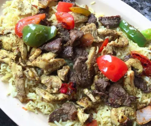 Beef and Chicken Shawarma at Papa Marcos in Waukegan, IL