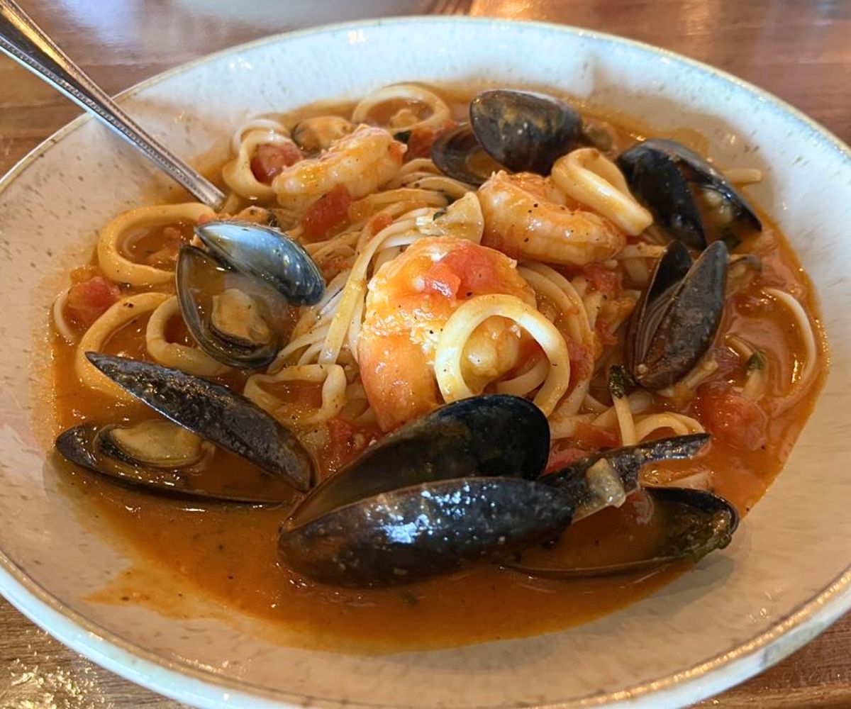 Seafood Pasta at Mio's in Edmond, Oklahoma