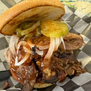 Texas Beef Brisket Sandwich at Elwood's in Memphis, Tennessee