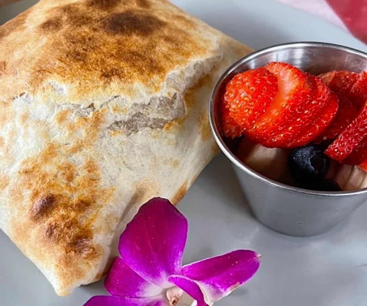 Breakfast Pillow at Bulegreen Cafe Yard in Oakland Park, Florida