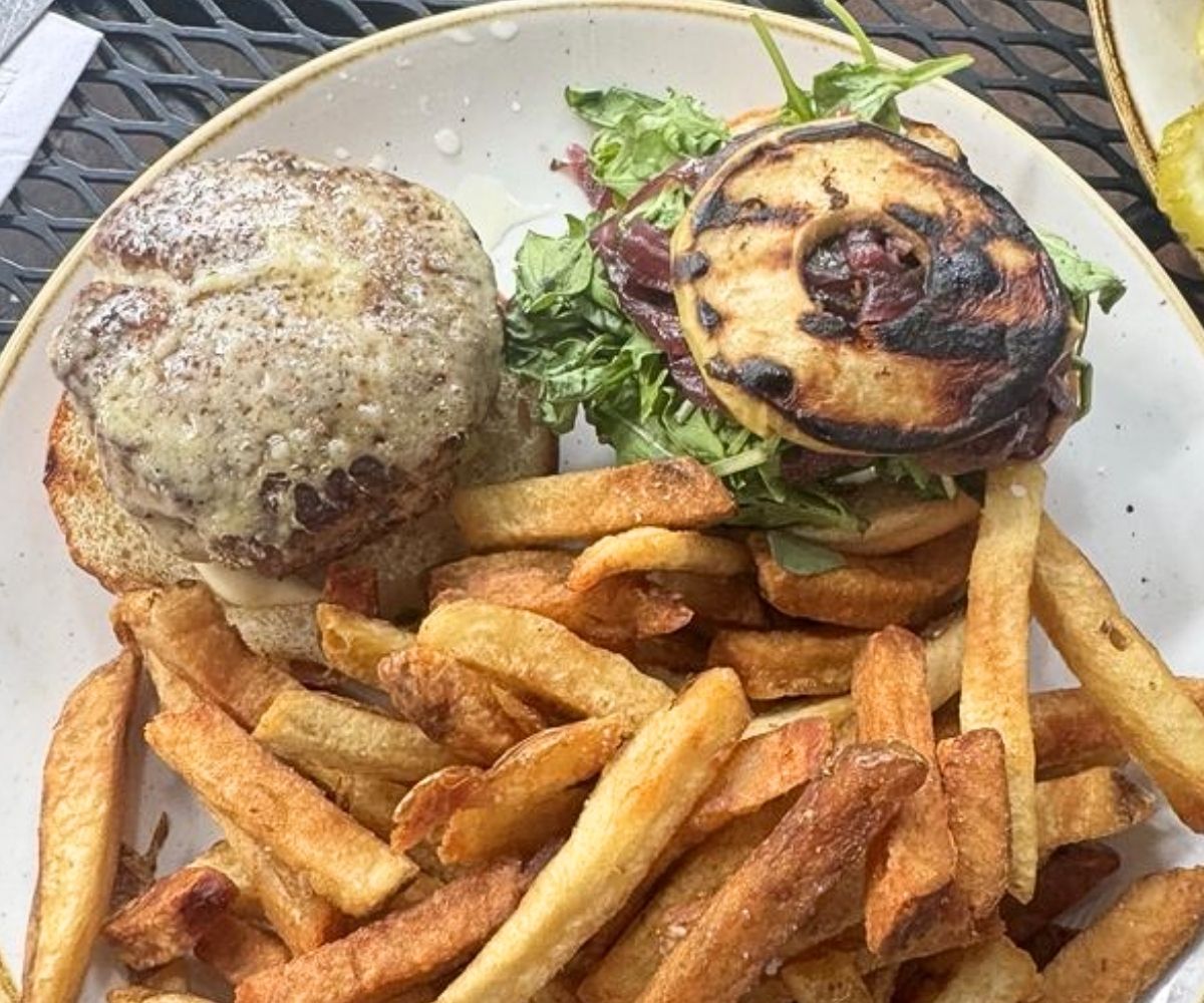 Stonewood Farm Turkey Burger at the Farmhouse Tap & Grill in Burlington, Vermont
