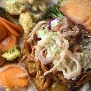 mile high burger at lumberyard tap room & grille in flagstaff, arizona