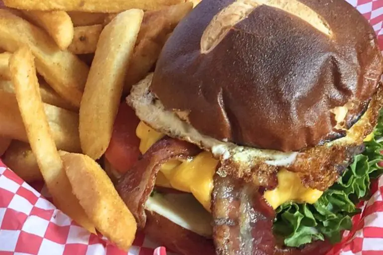 Barnyard Burger at 2 Doors Down in Cheyenne, WY