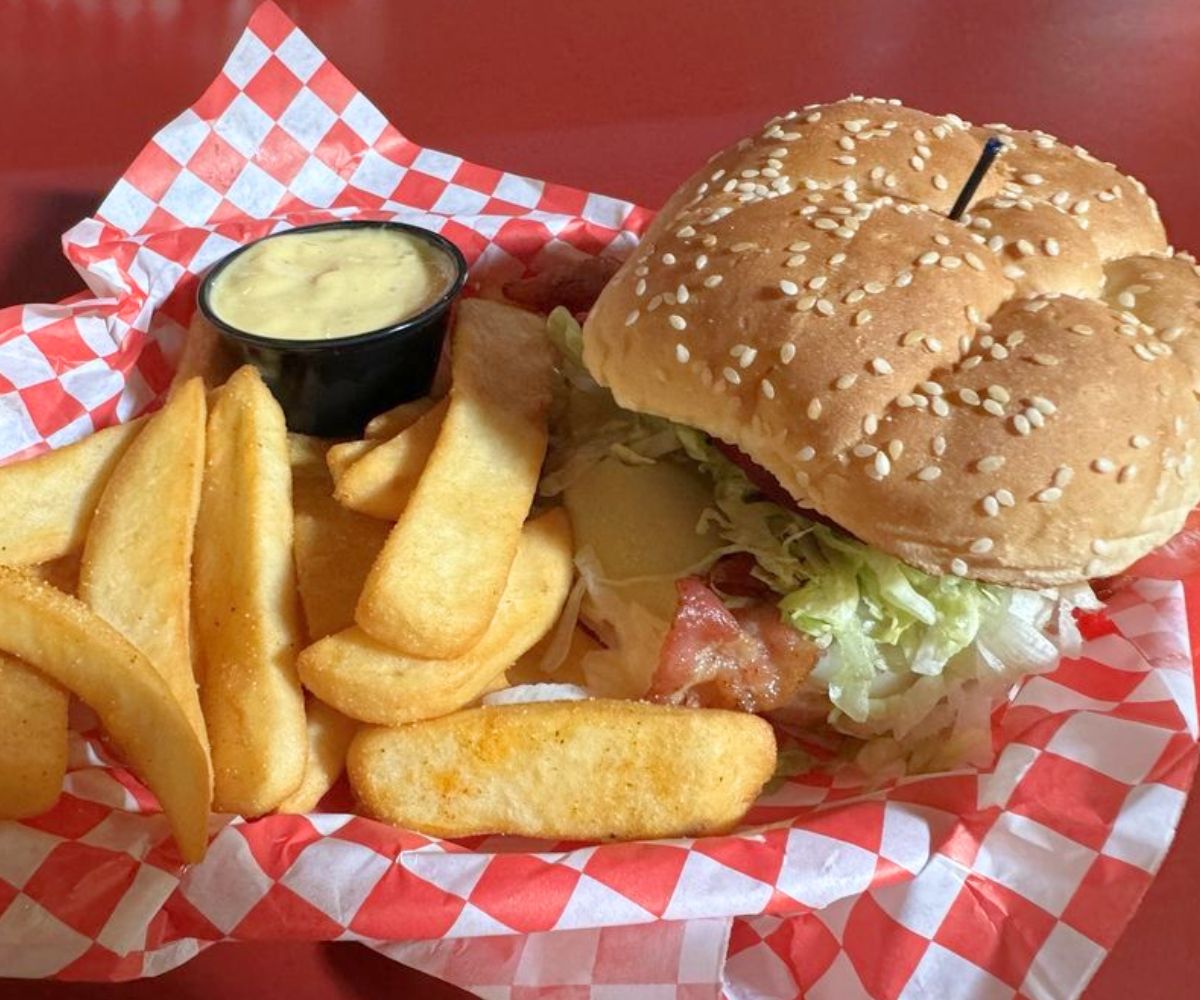 Bacon Avocado Burger at 2 Doors Down in Cheyenne, Wyoming