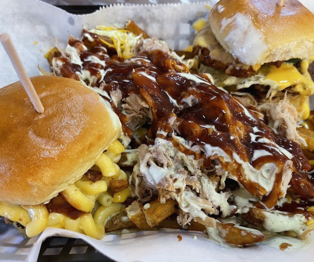 Homer Simpson Slider at Curb Side Bistro in Odessa, Texas