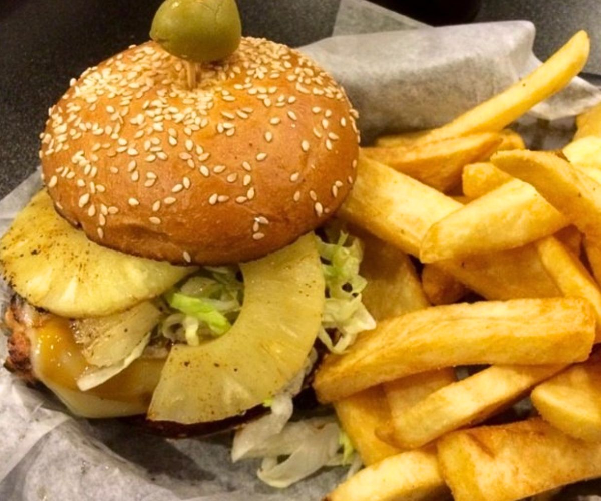 Teriyaki Burger at 2 Doors Down in Cheyenne, Wyoming