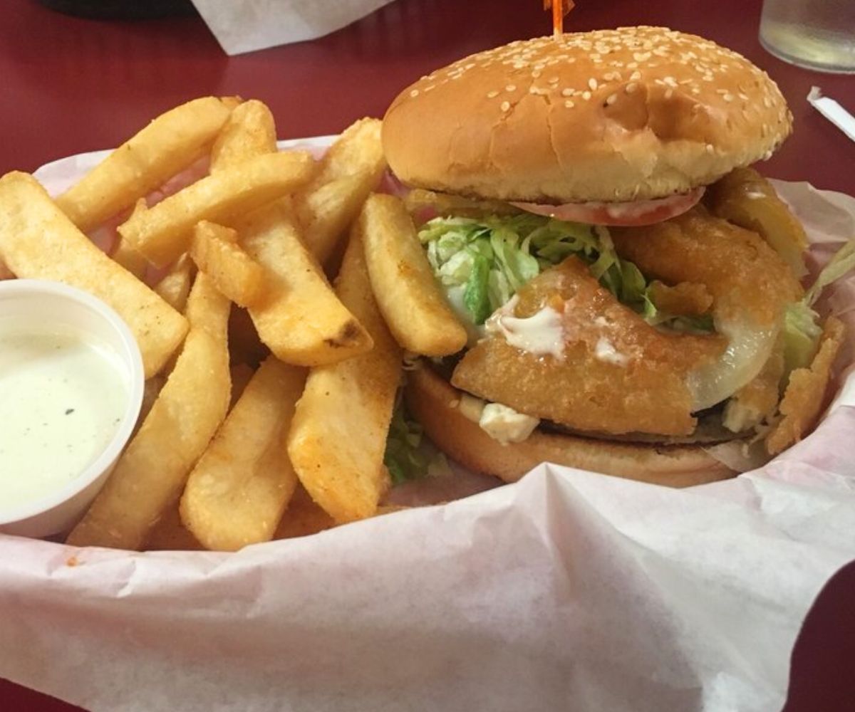 Peppercorn Burger at 2 Doors Down in Cheyenne, Wyoming
