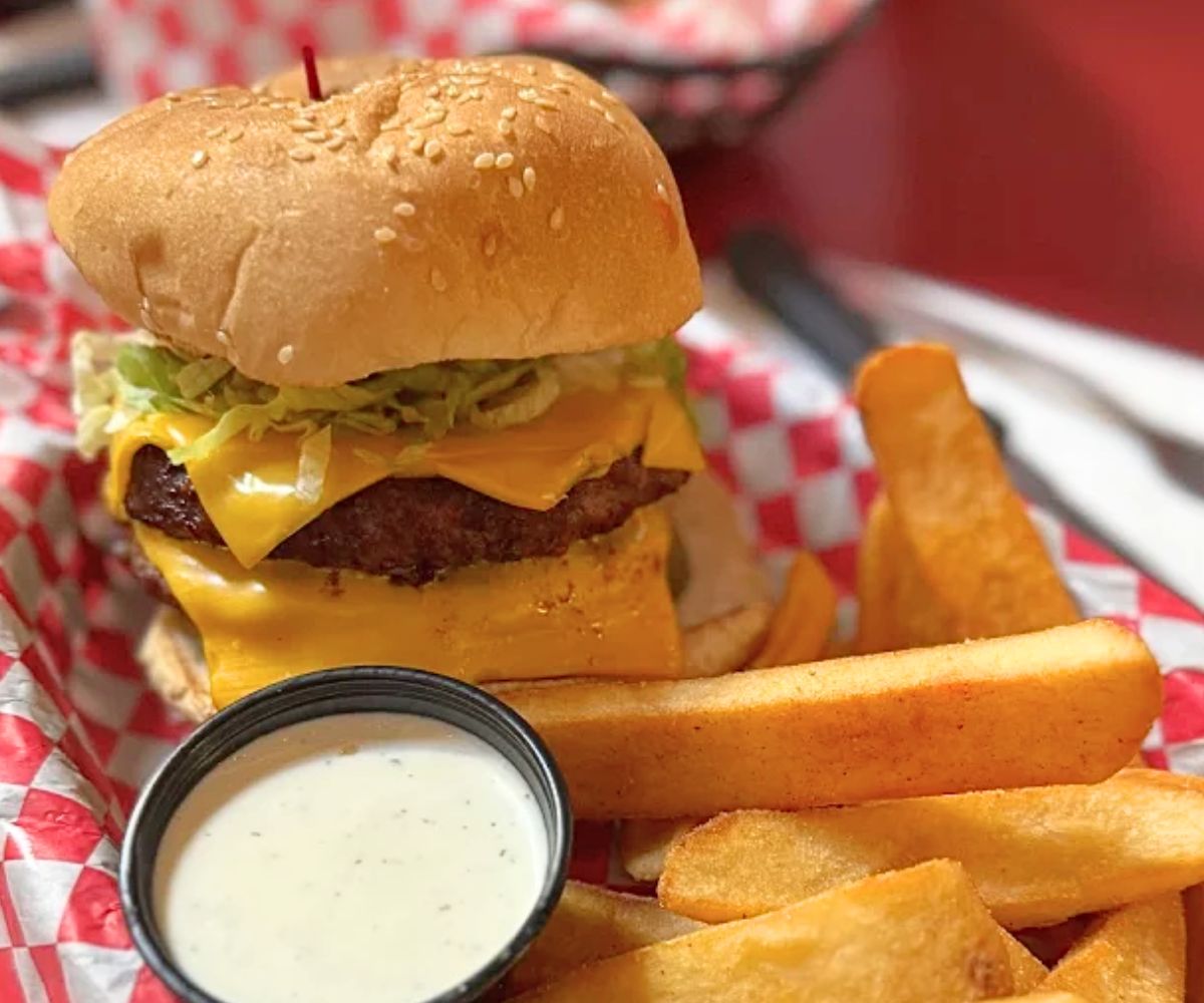 Double Burger at 2 Doors Down in Cheyenne, WY
