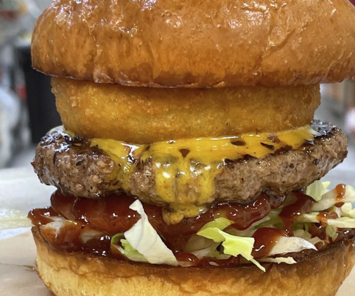 Big Texas Burger at Burgerlicious in Lewisville, Texas