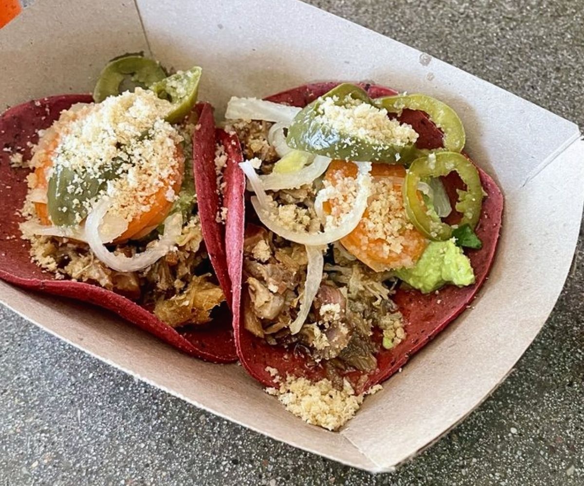 Pollo Tacos at Taconeta in El Paso, Texas