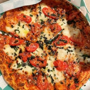 Margherita Pizza at Caprigios Pizza in Clarksville, Tennessee