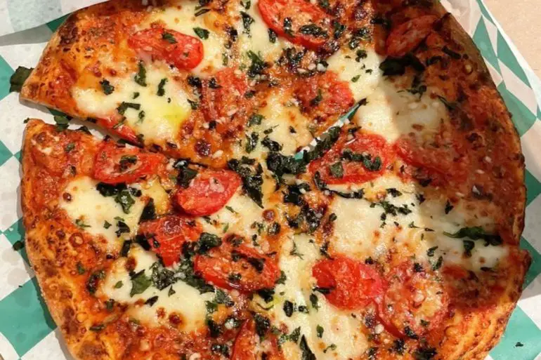 Margherita Pizza at Caprigios Pizza in Clarksville, Tennessee