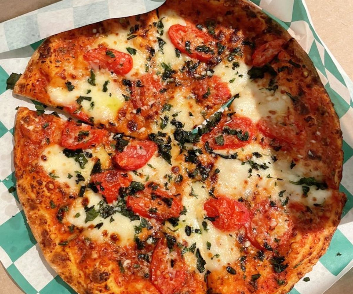 Margherita Pizza at Caprigios Pizza in Clarksville, Tennessee