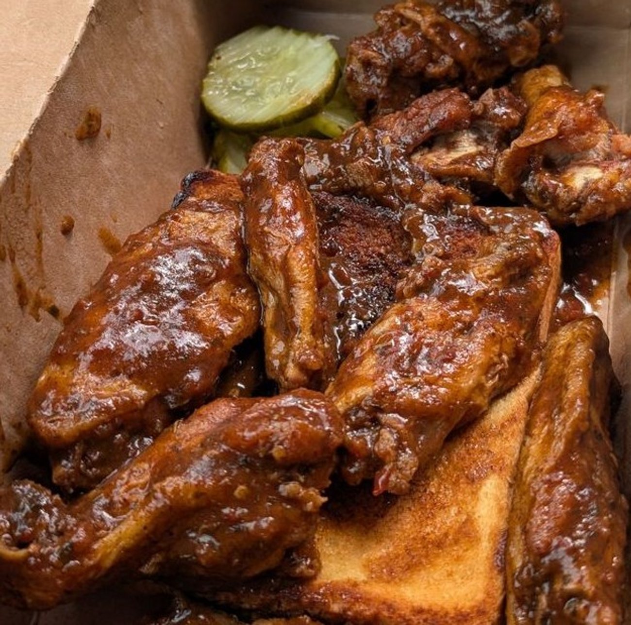 Wings at Pop Up Chicken Shop located in Peoria, IL.