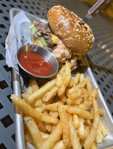 Seabass Smash Burger at Penguin Drive In in Charlotte, NC