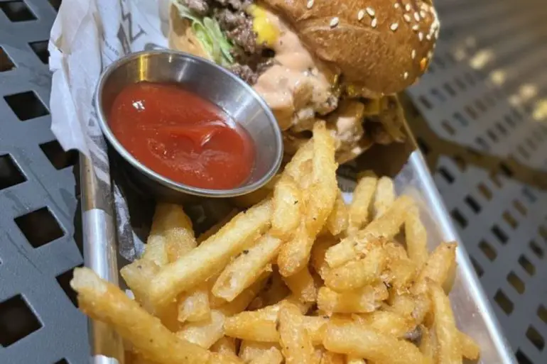 Seabass Smash Burger at Penguin Drive In in Charlotte, NC