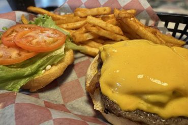 Burger at Mr B's Burger Pub in Pantego, TX