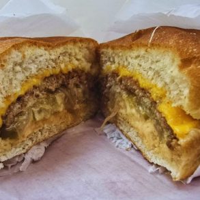 Cheeseburger at Campus Burgers in San Jose, CA