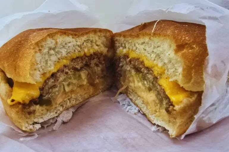 Cheeseburger at Campus Burgers in San Jose, CA