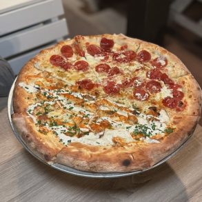Buffalo Chicken Pizza Half Burrata, Pepperoni at San Diego, CA