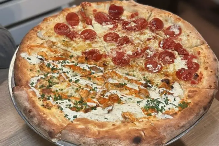 Buffalo Chicken Pizza Half Burrata, Pepperoni at San Diego, CA