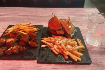 Burger and Fries at Beef N' Buns