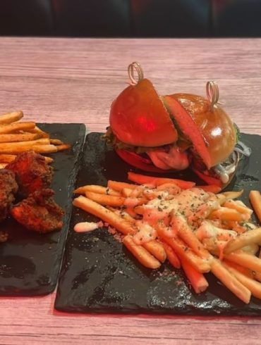 Burger and Fries at Beef N' Buns