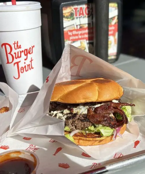 Blue Cheese Steak Burger at The Burger Joint in Houston, Texas