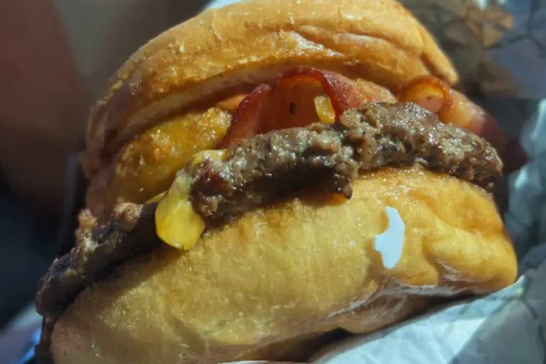 bacon cheeseburger at Amy's Burgers in Las Vegas, NV