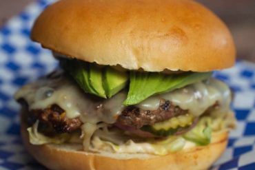 cheeseburger at Machado's Burgers in Santa Rosa, CA