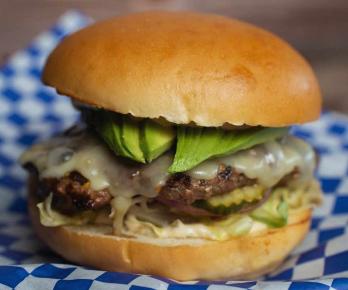 cheeseburger at Machado's Burgers in Santa Rosa, CA