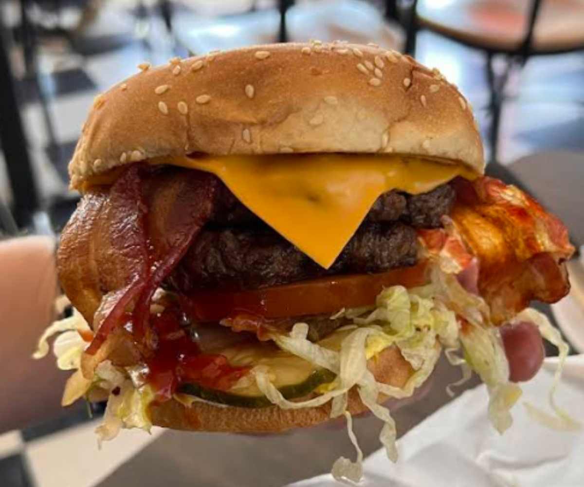 cheeseburger at Hazel's Drive In in Antioch, California