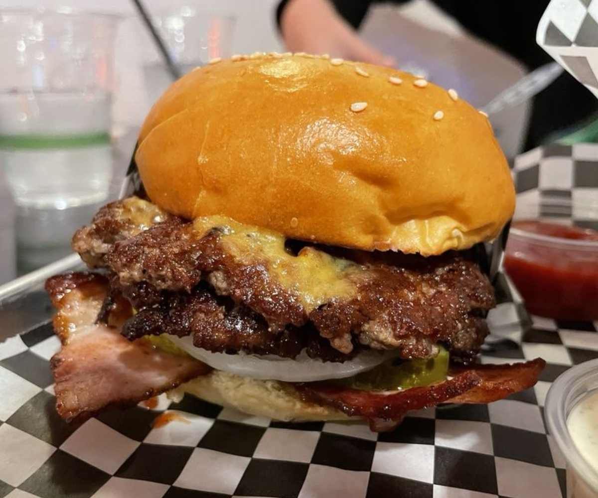 Western Burger at copper Kings burgers in San Marcos CA