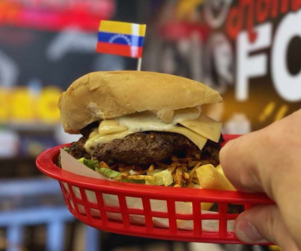 burger at V Burger in West Jordan, Utah