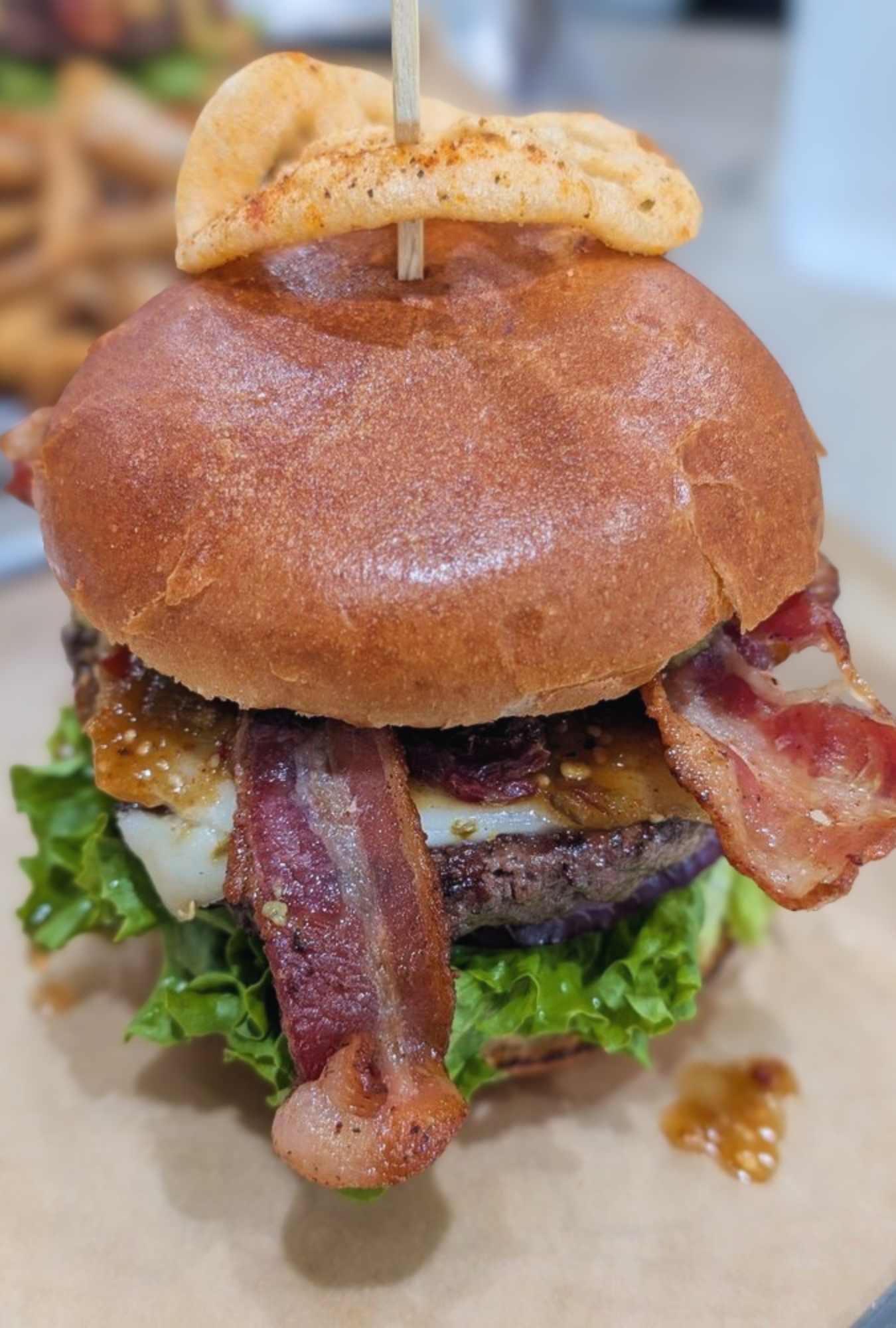 El diablo burger at Billy Roy's Burgers in Fremont CA