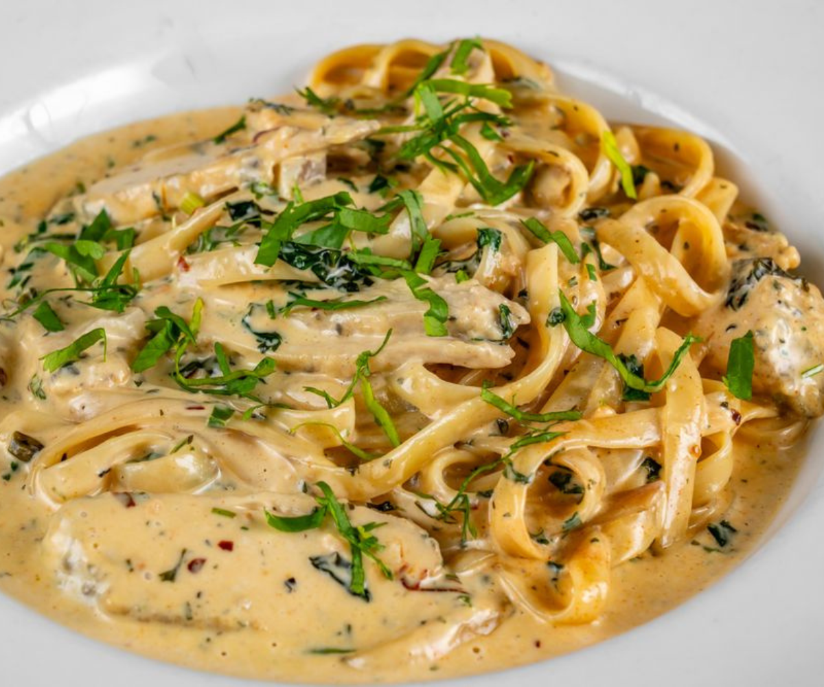 Special cilantro chicken pasta