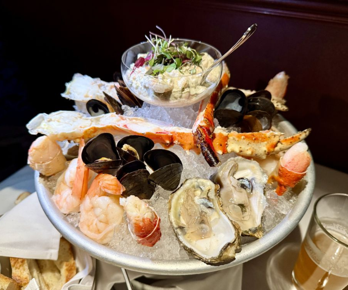 fresh seafood tower