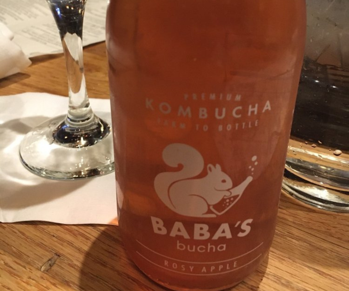 Bottle of kombucha