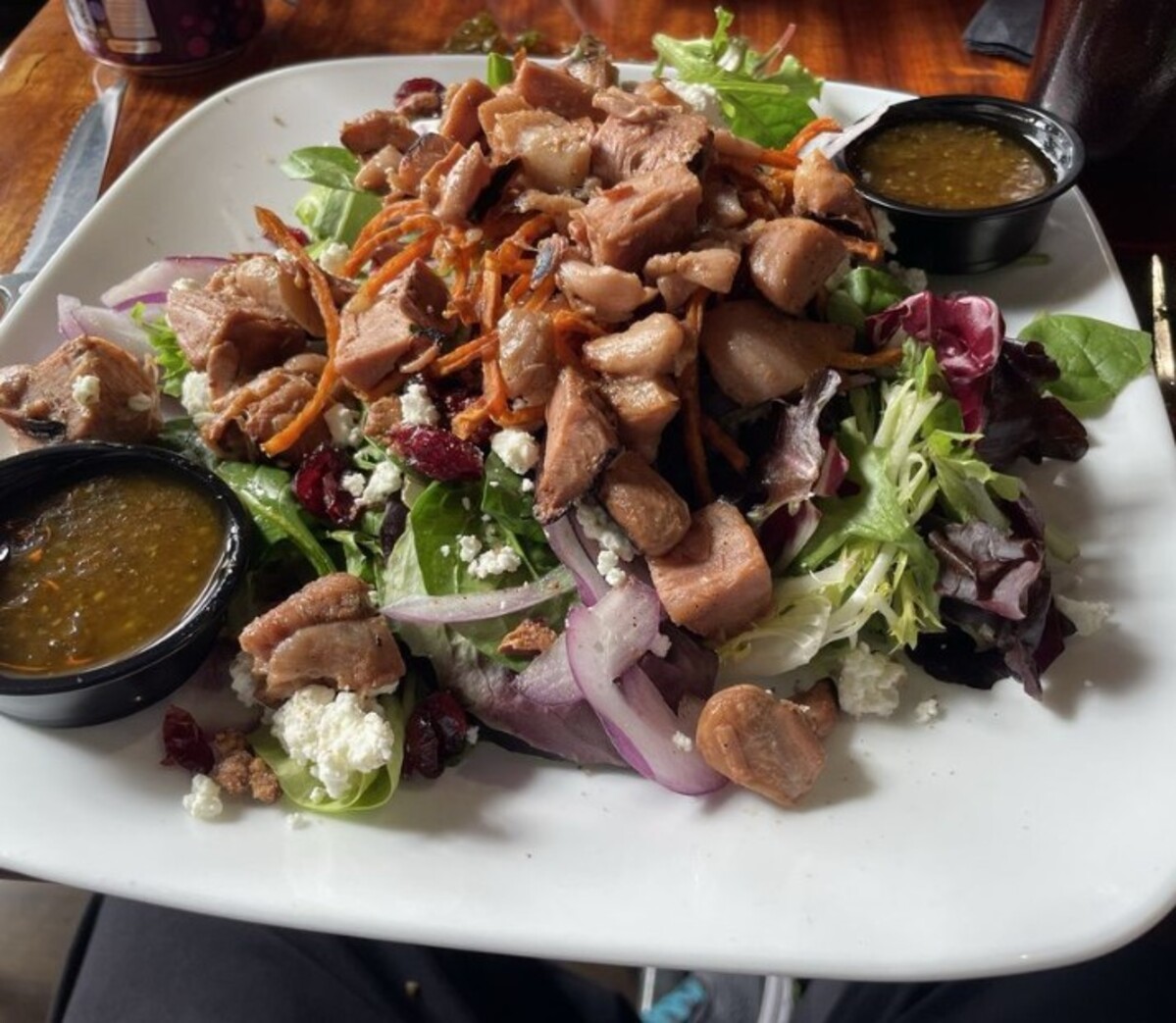 Autumn salad at Freeman's Grub & Pub located in Greensboro, NC. 