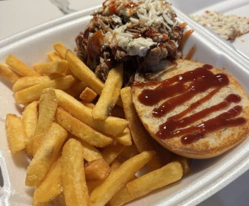 BBQ sandwich at Chef Von & Mom located in Scranton, PA.