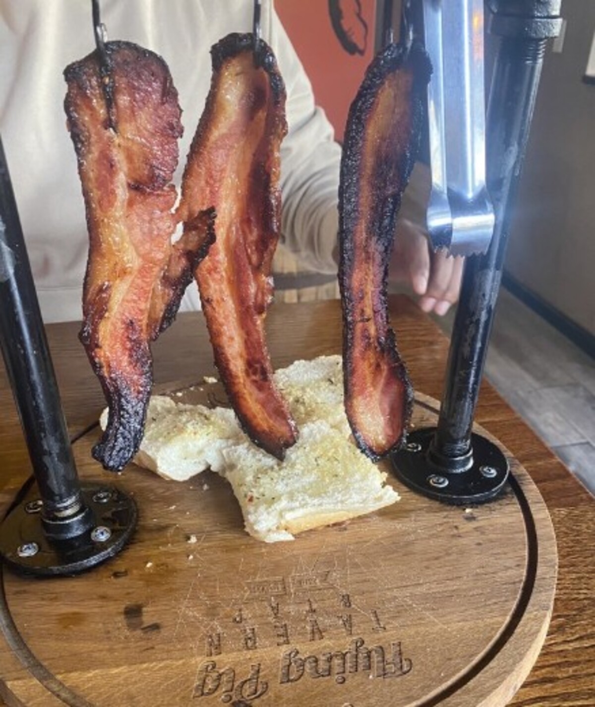 Bacon trio at Flying Pig Tavern & Tap located in Bethlehem, PA. 