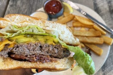 Beef Burger at The Aussie Grind located in Frisco, TX.