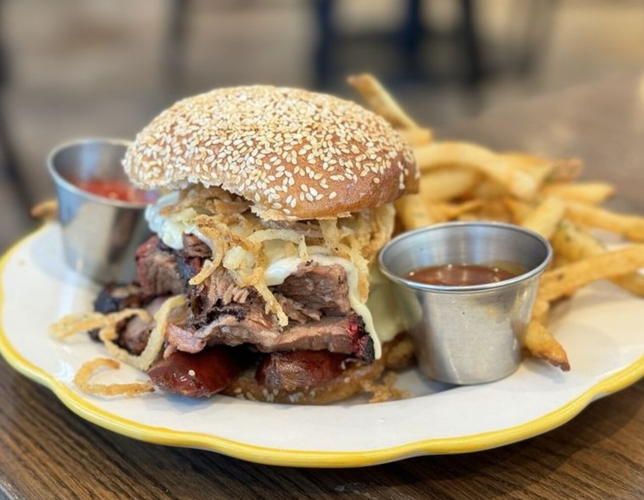Big Bad Brisket Sammy at Ruthie's All-Day located in Arlington, VA. 