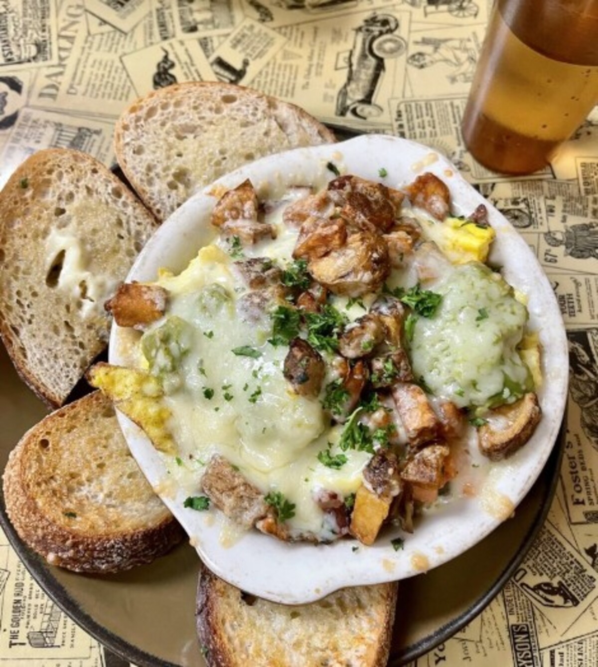 Breakfast bowl at Root & Press located in Worcester, MA. 