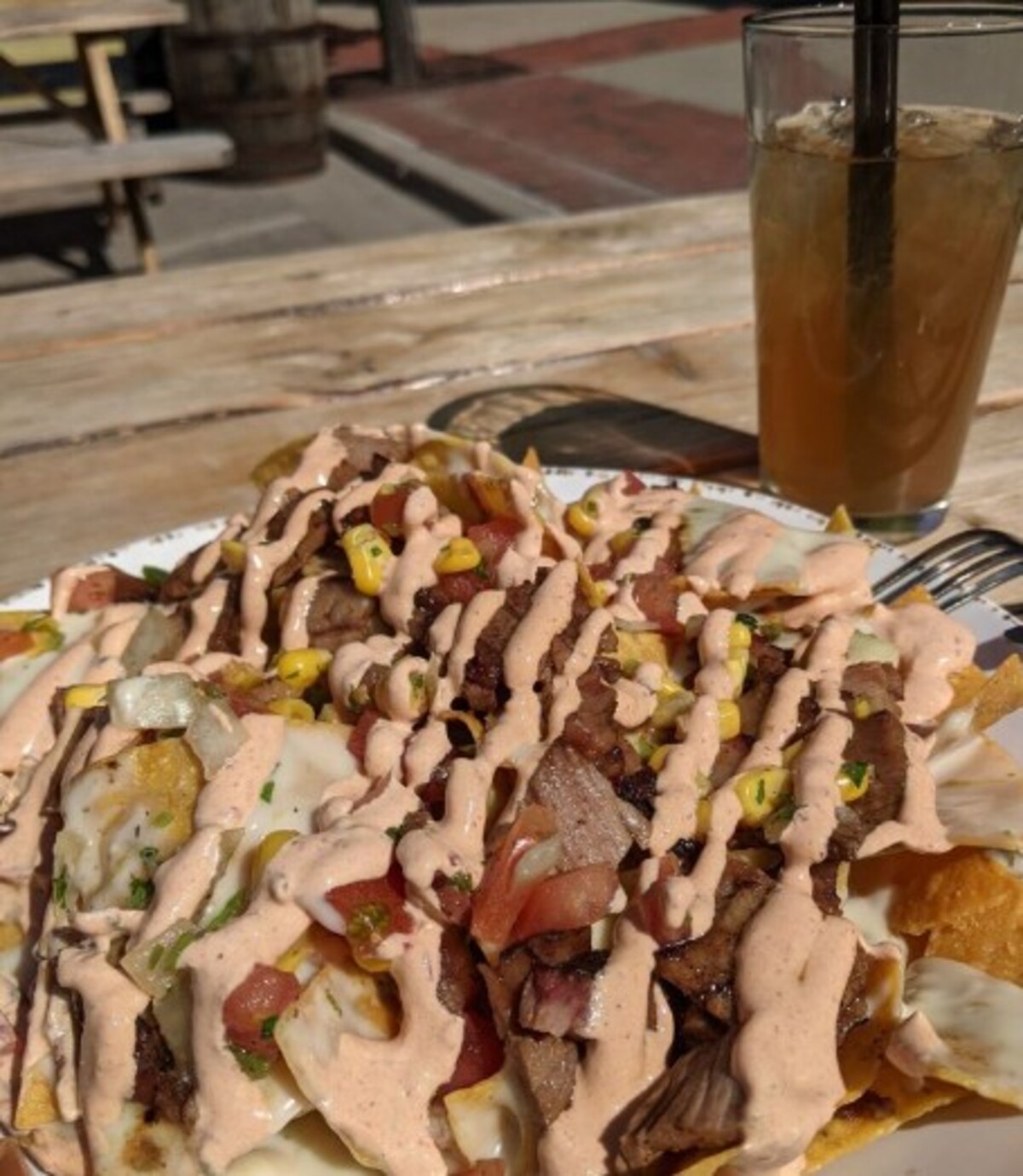 Brisket Nachos at Beavers Pub located in Bay City, MI. 