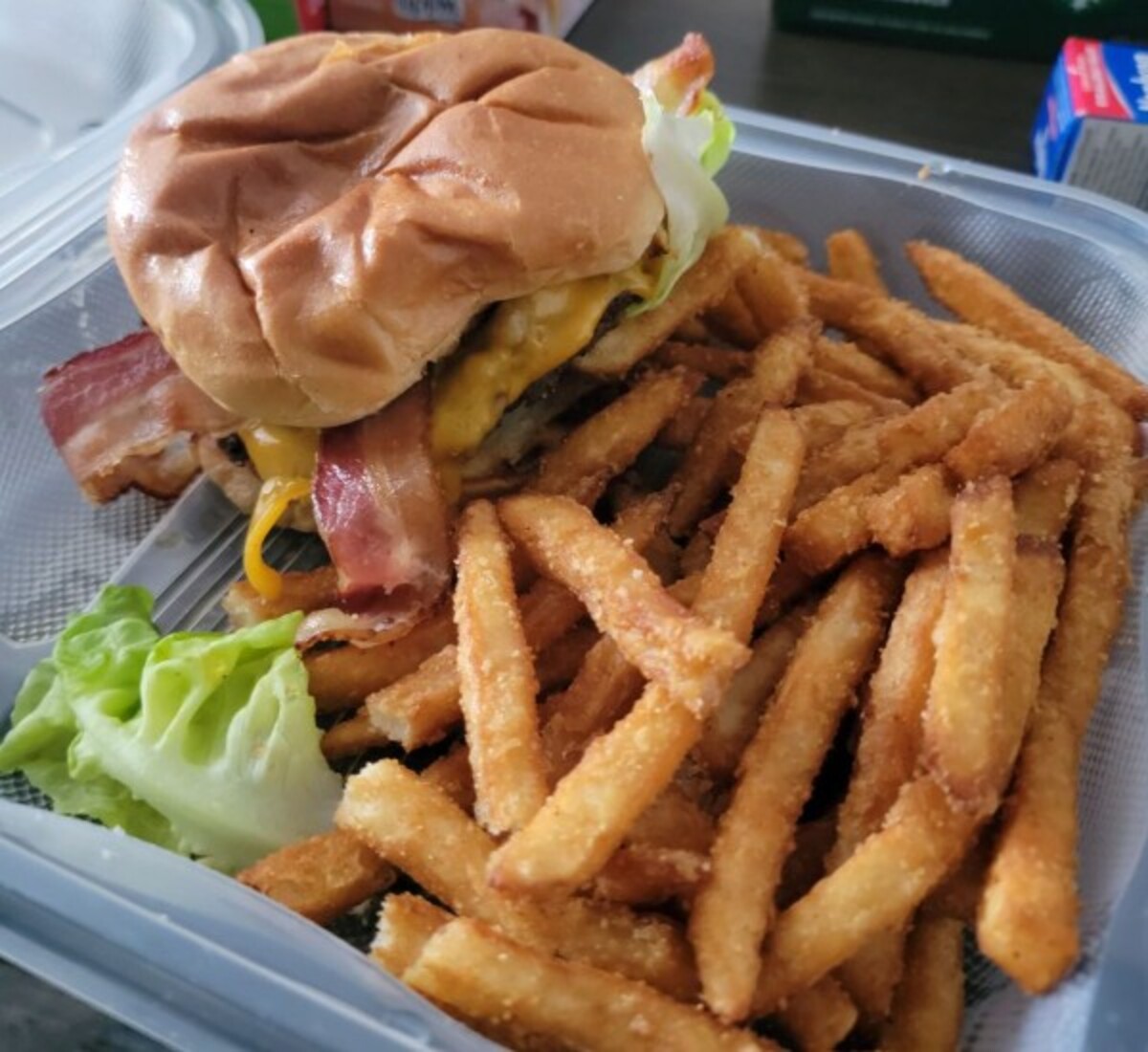 Brunch burger at Berry Fresh Cafe located in Port St Lucie. 